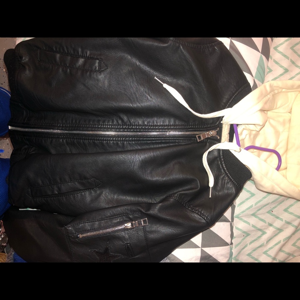 S madden leather jacket
